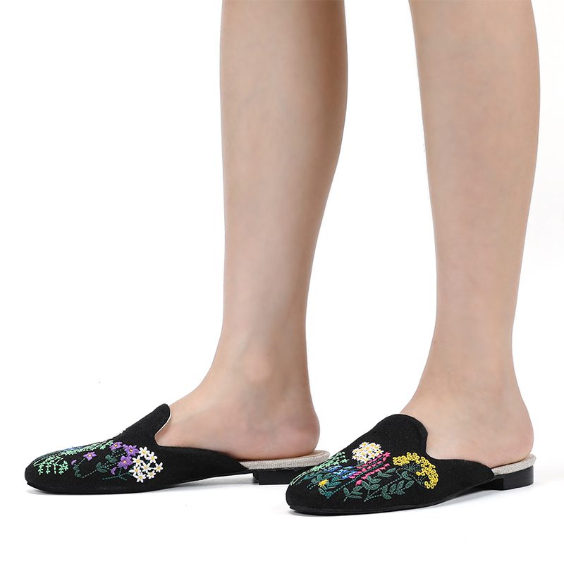 2021 Terlik Slides Hemp Rubber Spring/autumn Canvas Zapatos De Mujer Unicornio Mules Slippers For House Dearfoam Girls