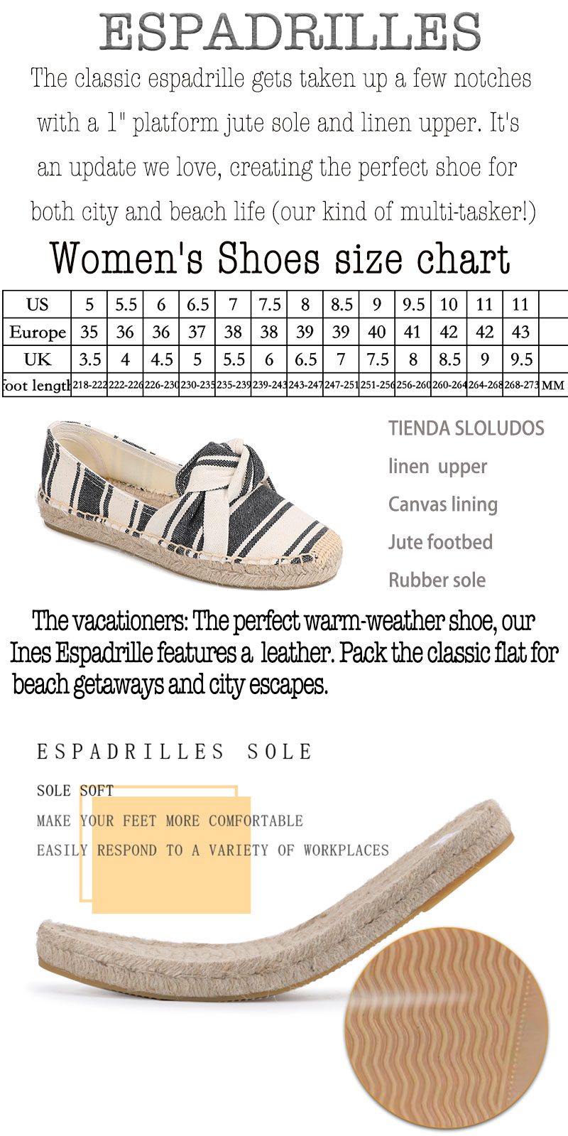 2021 Zapatillas Mujer Espadrille For Bottom Shoes Espadrilles Slip-on Casual Platform Flats Sewing Comfortable Spring Autumn