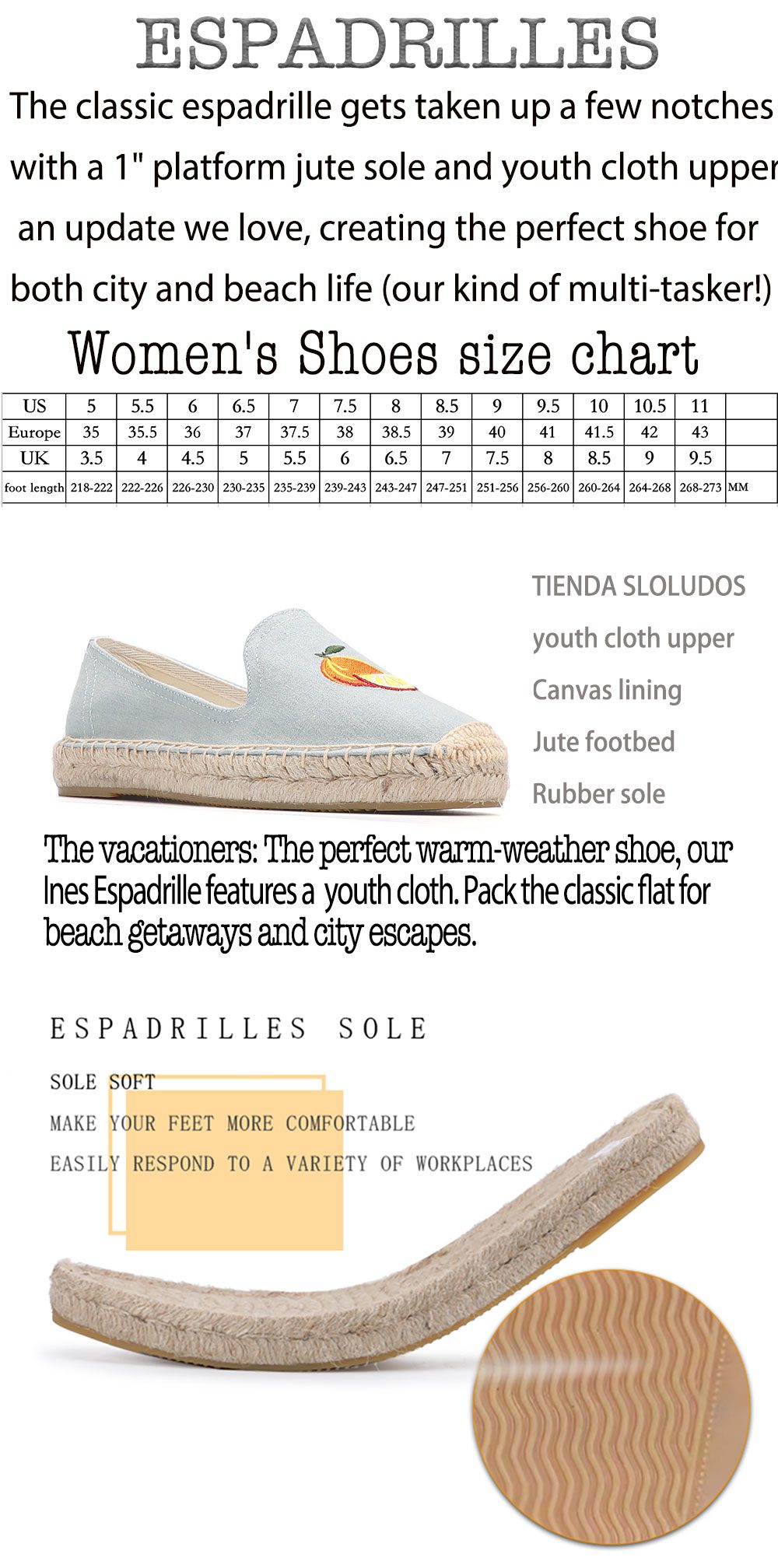 2021 Rushed New Flat Platform Hemp Rubber Slip-on Casual Spring/autumn Zapatillas Mujer Sapatos Womens Espadrilles Shoes