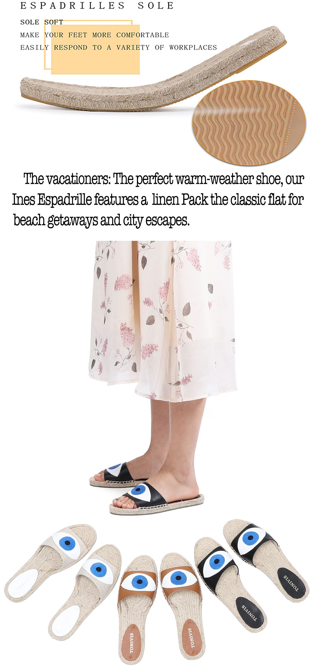 Genuine Leather Espadrilles Sandals 2022 New Female Shoes Casual Slides Pantufas Pantufa Rubber Mules Woman Slippers Summer
