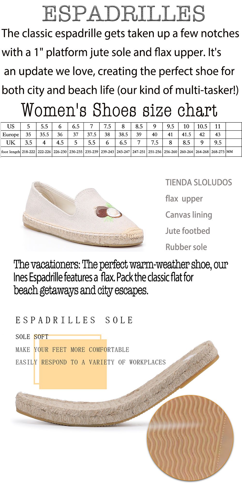 2021 Floral Sapatos Time-limited New Arrival Flat Platform Hemp Rubber Slip-on Casual Zapatillas Mujer Womens Espadrilles Shoes