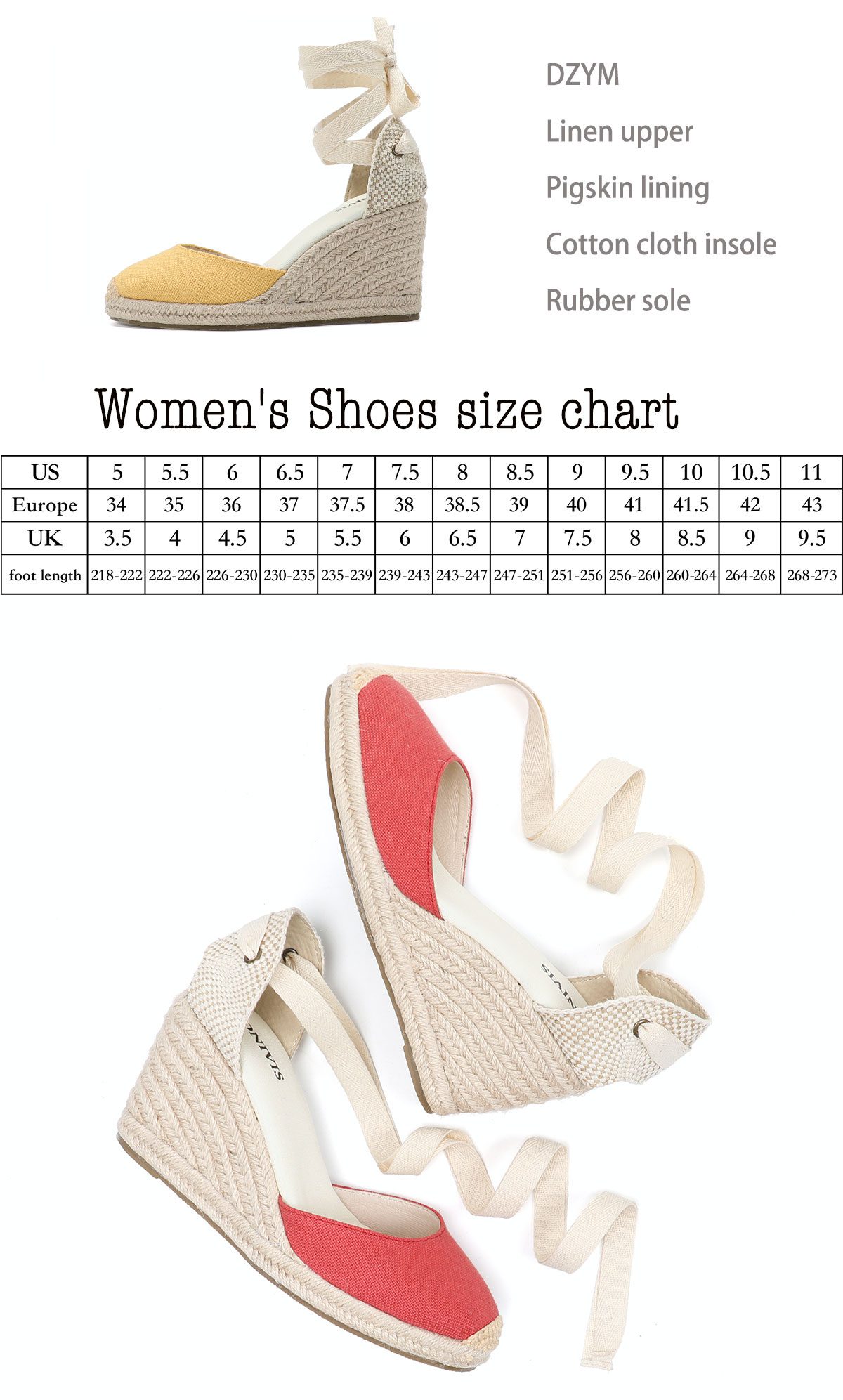 Womens Wedges Espadrille Summer Shoes Roun Red For Women 2022 Offer Rushed 7-9cm Sandals Sandalias Mujer Up Wedge Ankle Strap