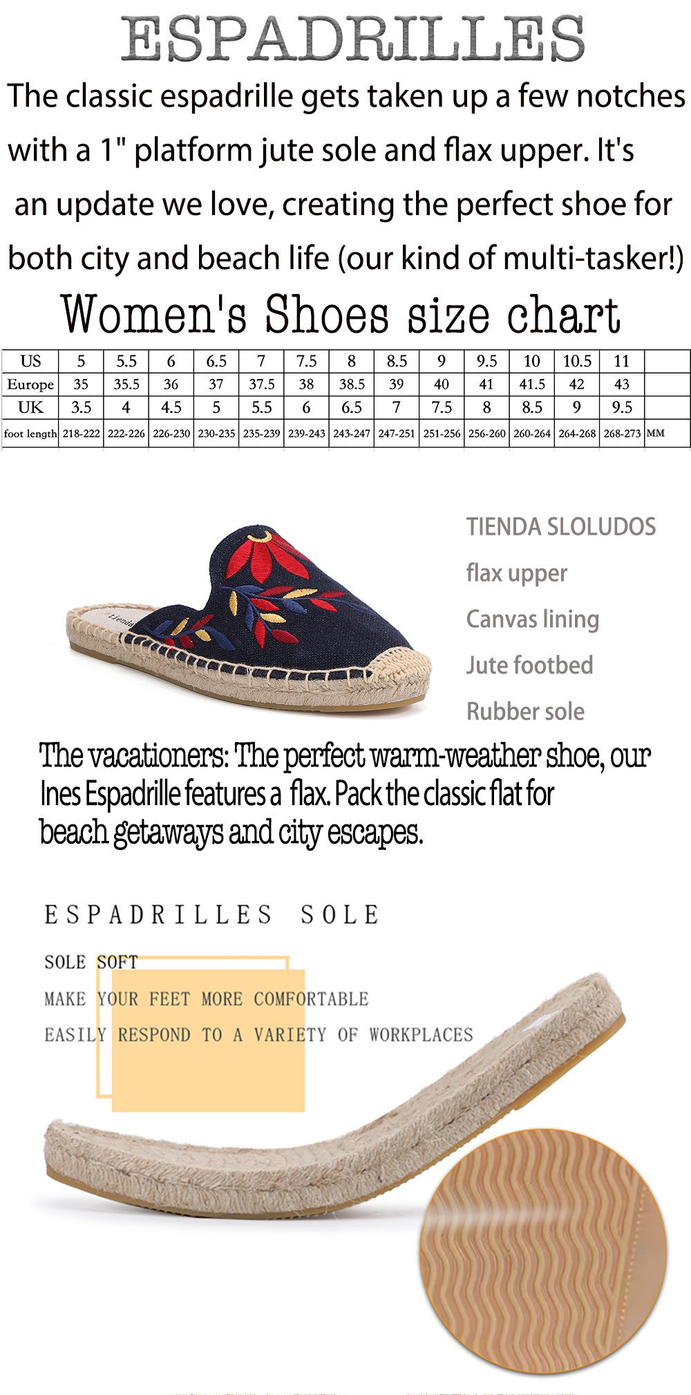 Espadrilles For Flat Shoes Zapatos De Mujer Top Direct Selling Hemp Summer Rubber Print Terlik Mules Slippers Tienda Soludos