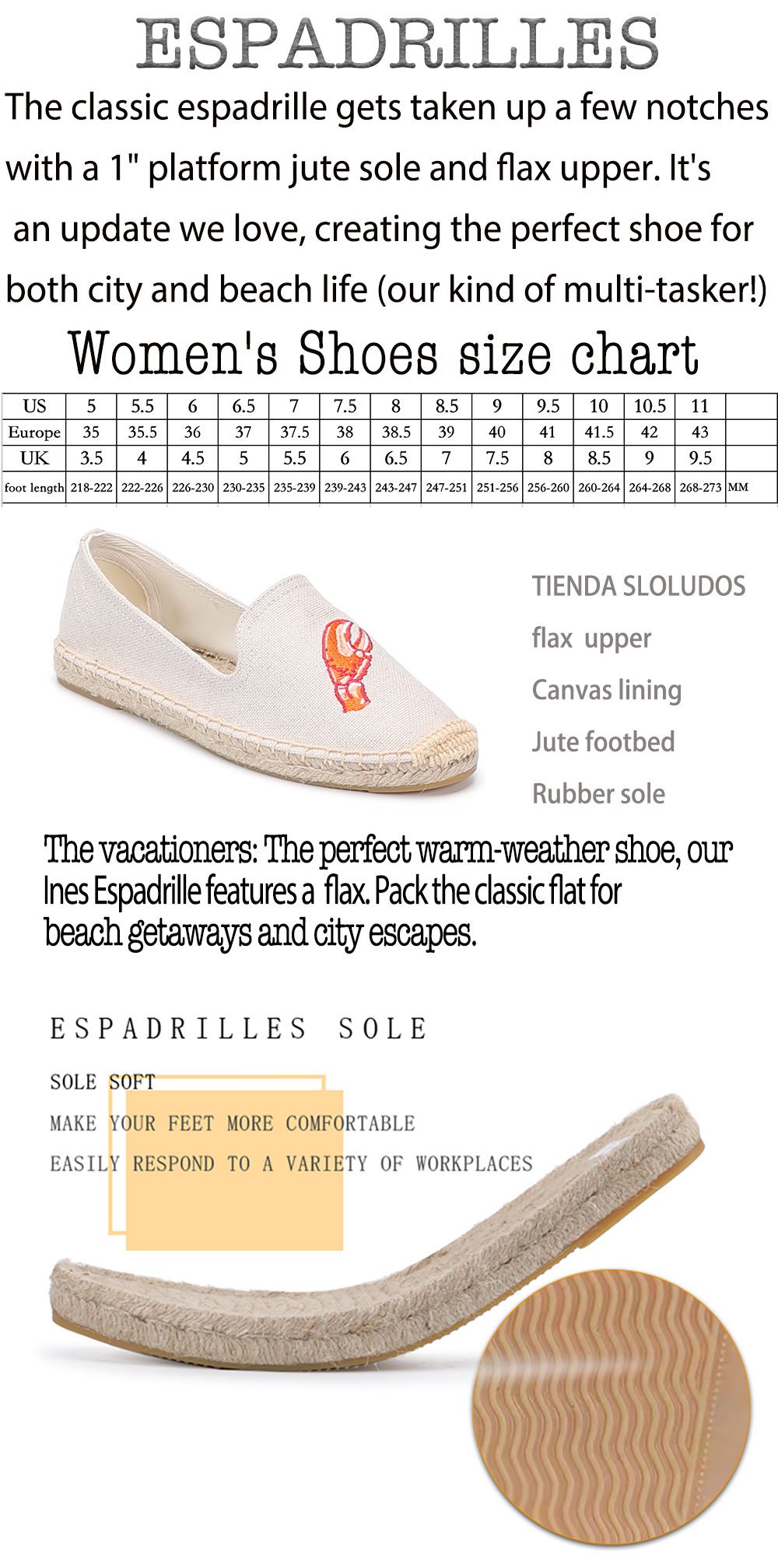 2021 Time-limited Promotion Platform Hemp Rubber Slip-on Casual Sapatos Zapatillas Mujer Womens Espadrilles Flat Shoes