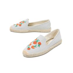 Ladies Straw Casual Cloth Shoes Slip On New Summer Linen Flat Casual Shoes Comfortable Versatile Loafers