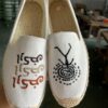 Personality fashion new style flat shoes Personality embroidery non slip women s flat espadrilles  rotated