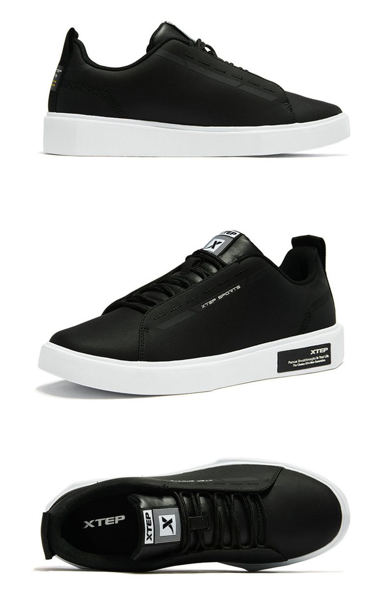 Xtep Fashion Male Skateboarding Shoes Leisure Walk Student Waterproof Sneakers Shoe Skateboard Shoes For Men's 881119319215