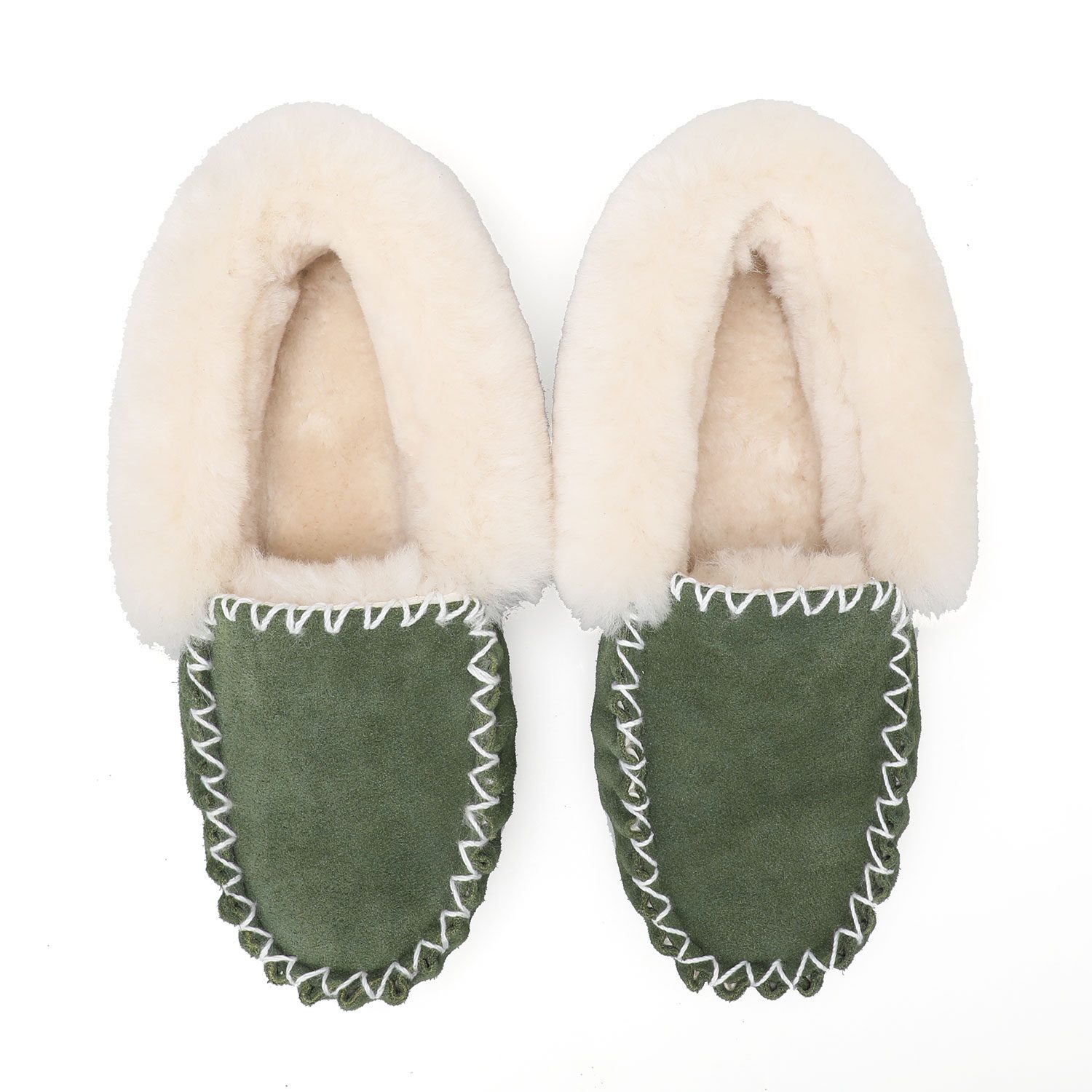 Winter warm leather and wool home shoes, comfortable fur-lined women's shoes