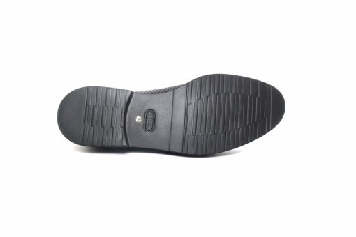 SHENBIN'S Handmade Black Woven Leather Derby Shoes with Extra Light Soles, Shenbin's Exclusive Men's Footwear