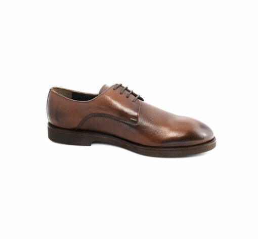 SHENBIN's Handmade Derby Shoes with Extra Light Soles, Brown Floater Leather, Lightweight Comfortable Men's Footwear