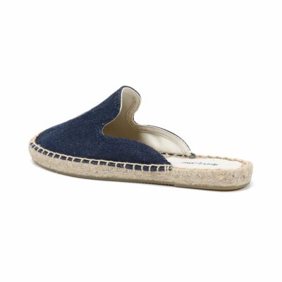 Summer Ladies Fashion Denim Slippers Toe Flat Outer Mule Shoes Comfortable Non slip Breathable Espadrilles Ladies