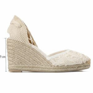 Wedges Sandals For Women  Sapatos Mulher Tienda Soludos Cap Toe Classic Soft Ankle tie Lace