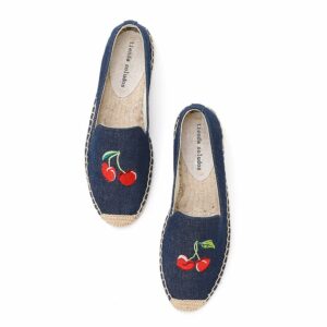 Women Espadrilles For Flat Zapatillas Mujer Real Sapatos Lightweight Female Knitting Sewing Rubber Outdoor Ballet Cool