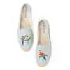 Women Flat Espadrilles For Fishemen Design Zapatillas Mujer Soludos Weaving Canavs Style Driving Cartoon Stripes Straw