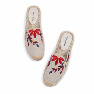 Women Slippers Tienda Soludos New Arrival Hemp Rubber Cotton Fabric Mixed Colors Summer Pantufas Zapatos De