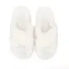 Women s Fuzzy Fluffy Furry Fur Slippers Flip Flop Open Toe Cozy House Memory Foam Sandals
