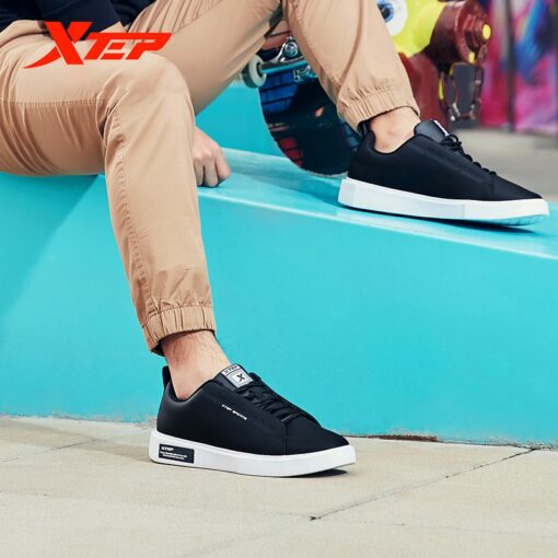 Xtep Fashion Male Skateboarding Shoes Leisure Walk Student Waterproof Sneakers Shoe Skateboard Shoes For Men's 881119319215