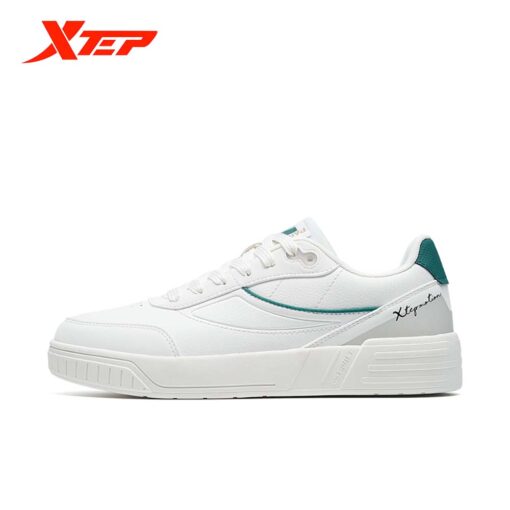 Xtep Men Skateboarding Shoes Men Waterproof Black Casual Shoes Sneakers For Men 878119310054