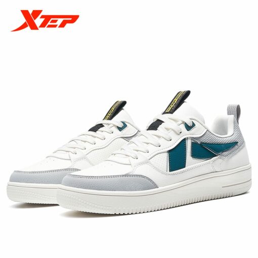 Xtep Men's Skateboarding Sports Shoes Spring 2021 New Fashion Sneakers Lace-Up Autumn Outdoor Skateboarding Shoes 879419310061