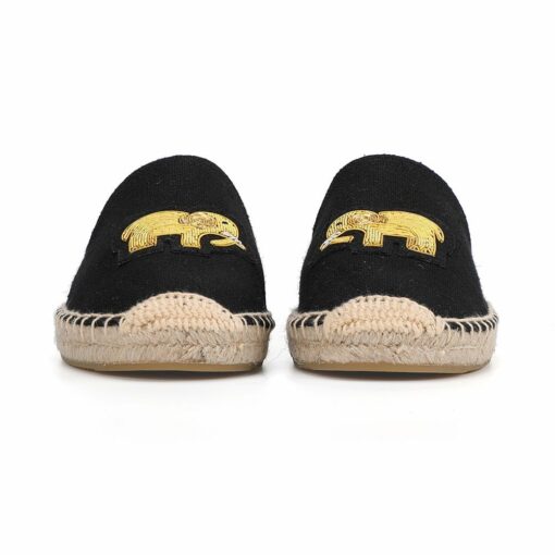 Zapatos De Mujer Mules Espadrilles Slippers For For Flat New Arrival Top Hemp Summer Rubber Cotton Fabric Slides Flip Flops