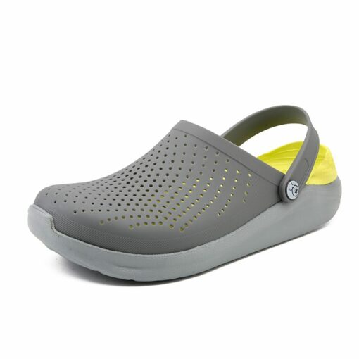 Brand 2022 New Men Sandals Mens Hole Shoes Women Sandals Clogs For Men EVA Unisex Garden Shoes Gray Adulto Cholas Hombre