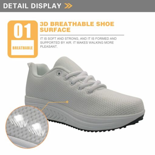 Nurse Care Pattern Printed Breathable Casual Shoe