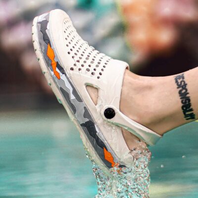 Summer Comfortable Men's Garden Clogs dazzling Breathable EVA Injection Shoes Casual Sandal Woman Beach Slippers Water Shoes