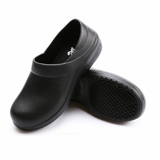 Unisex Slippers Non-slip Water-proof Oil-proof Kitchen Work Chef Shoes Master Hotel Restaurant Non-lace Slip-on Casual Shoes