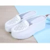 Women's Breathable Leather Platform Summer Slippers