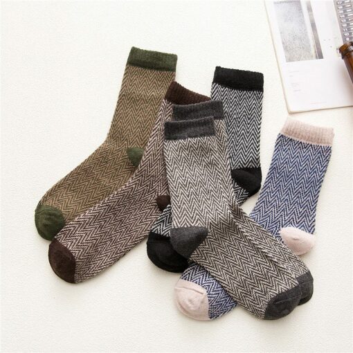 5 pair casual man soft thick warm socks