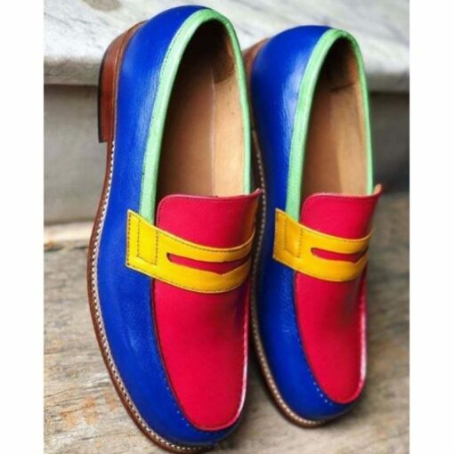 Four Saddle Mask Penny Loafer CP012