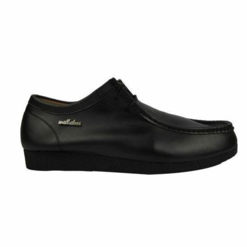 Wallabees Black Leather Shoe