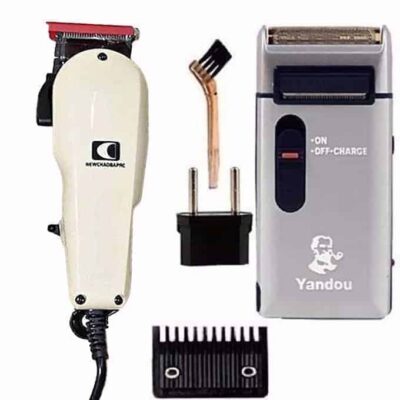 Hair Clipper & Rechargeable Shaver - 3W Off-White