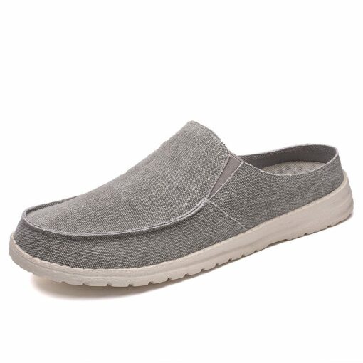 gohins half shoe slip on canvas grey