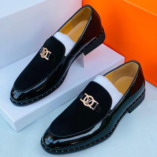 Louis Vuitton Leather Suede Loafer