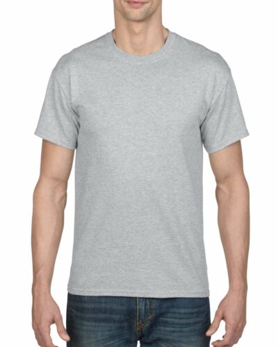 Gray Gildan Plain T-Shirt