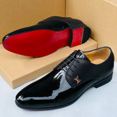 Louis Vuitton Black Brogue Shoe