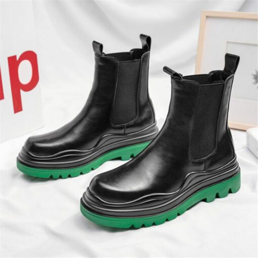 Chelsea Boot With Green Sole