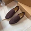 Plain Toe Chocolate Yacht Loafer