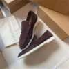 Plain Toe Chocolate Yacht Loafer