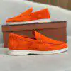 Plaint cut orange yacht loafer