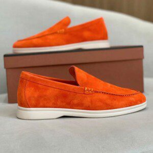 Plaint cut orange yacht loafer