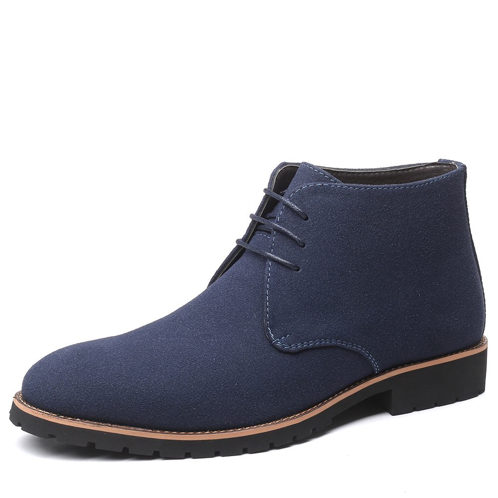 Viscose Style Blue Suede Chukka Ankle Boot | Buy Online At The Best ...