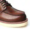 Vintage Leather Toe Layer Cowhide Men's Casual toe
