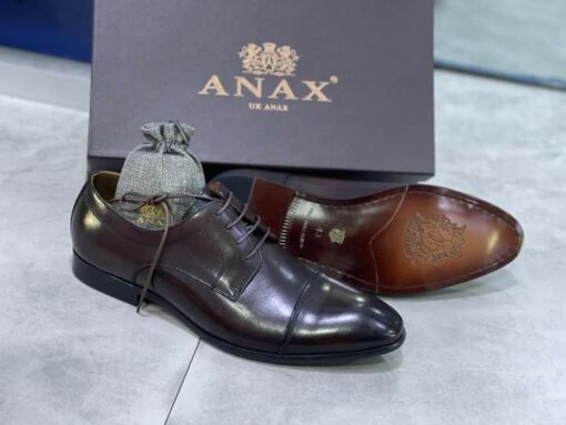UK Anax Black Brogue Shoe