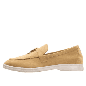 Macaroon Yellow Womens Slip-on Suede Moccasin