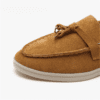 Women cow-suede loafers Slip-On flats 6