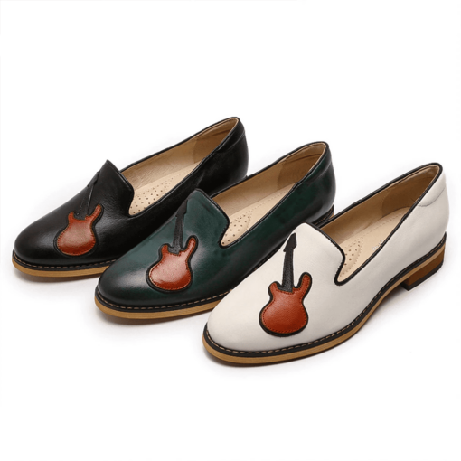Mona Flying Comfort Guitar Pattern Loafers