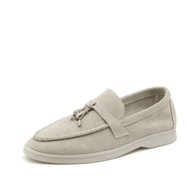 Women cow-suede loafers Slip-On flats 3