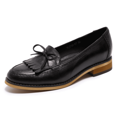 Mona Flying Women Leather Loafers Slip-on Casual Hand-made Comfort Pointed Toe Shoes For Office Work OL Women Ladies FLX18-17 7
